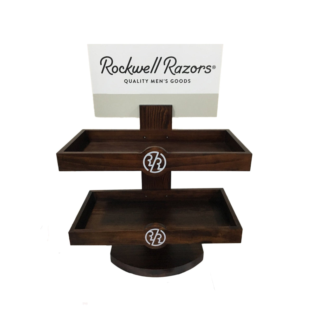 Rockwell Razors Empty Retail Two-Level Wood Display (Build Your Own)-0