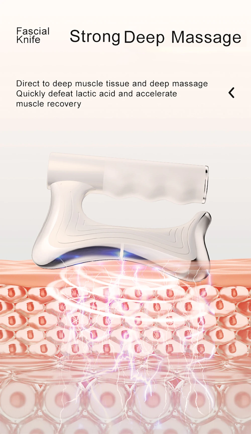 Electric Deep Tissue Massage Blade – Heated Fascia Relaxation Tool - HollySaleShop