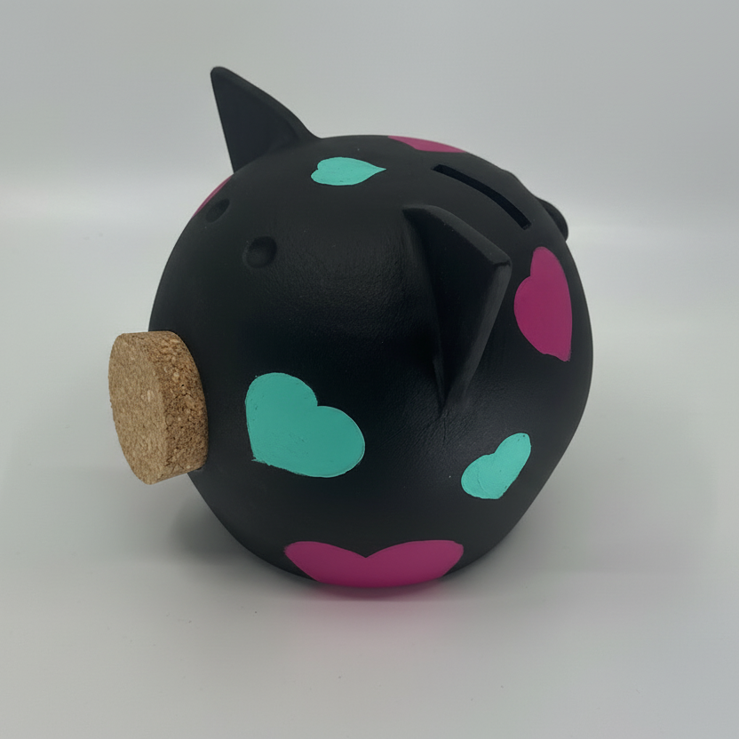Joy of Hearts | Handmade Ceramic Piggy Bank