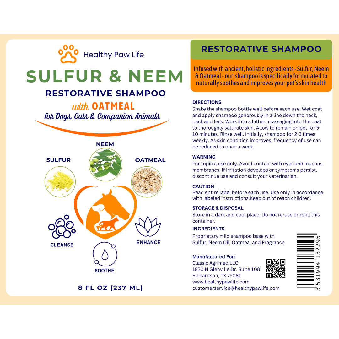 Sulfur & Neem Restorative Shampoo with Oatmeal