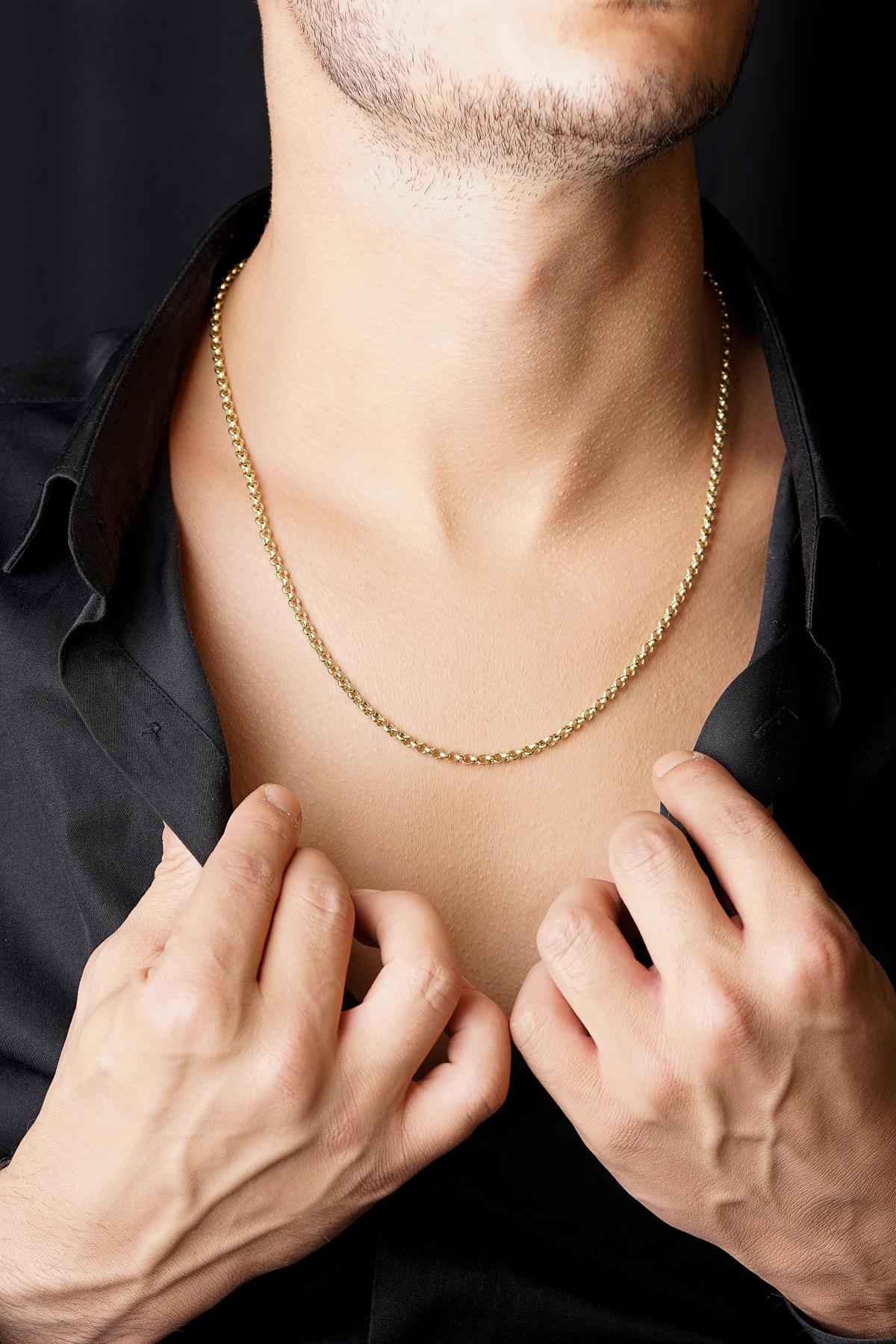 14ct Gold Rolo Chain   0.137 inch