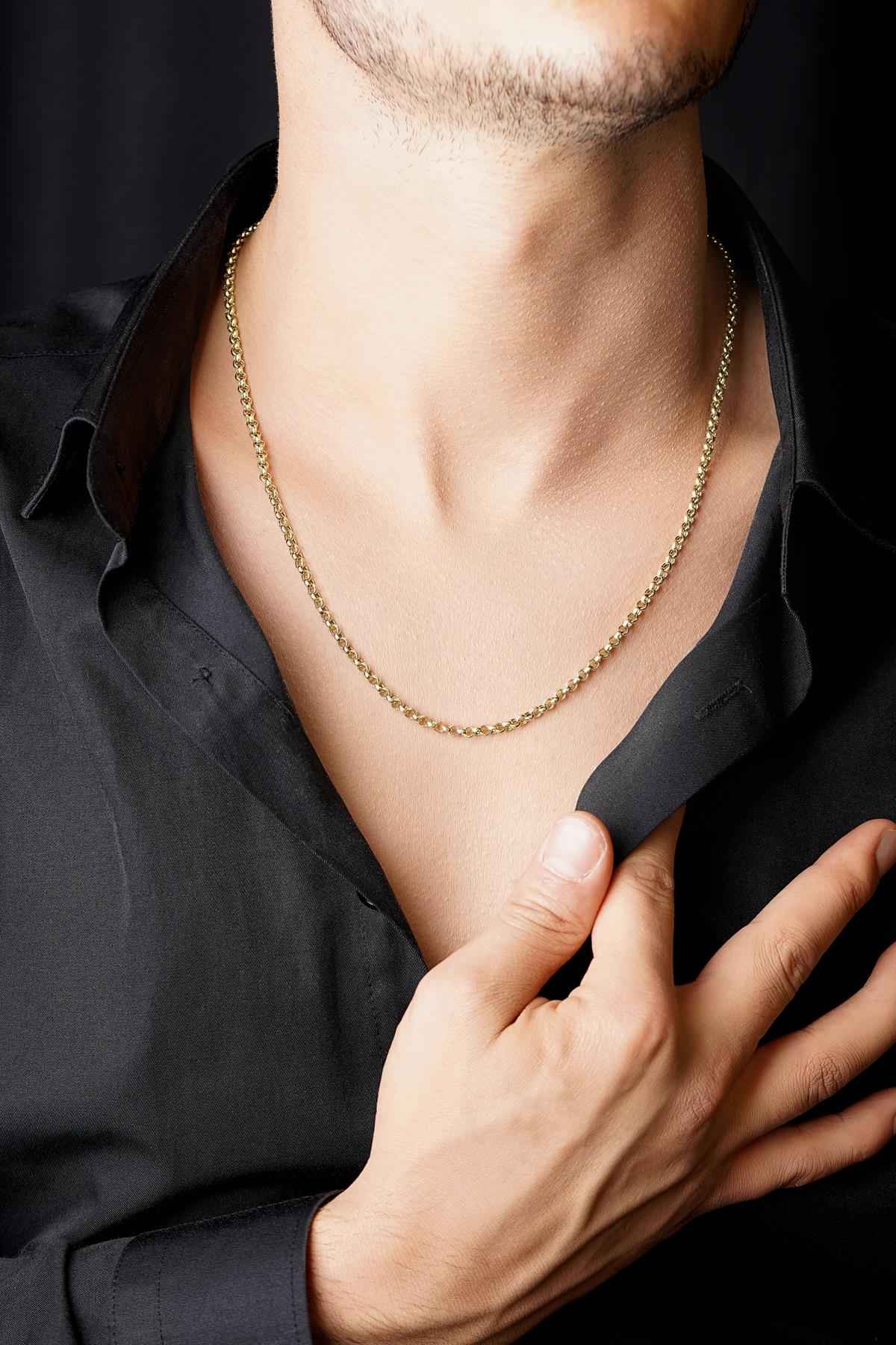 14ct Gold Rolo Chain   0.137 inch