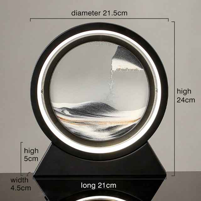 Moving Sand Art Landscape Table Lamp