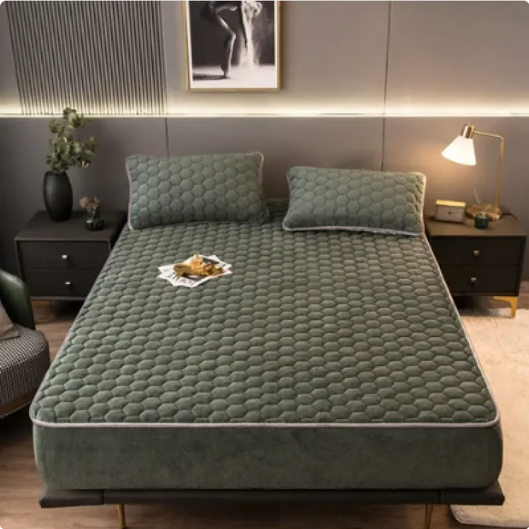 Cozy Nest 3-Piece Brushed Quilted Mattress Set - HollySaleShop
