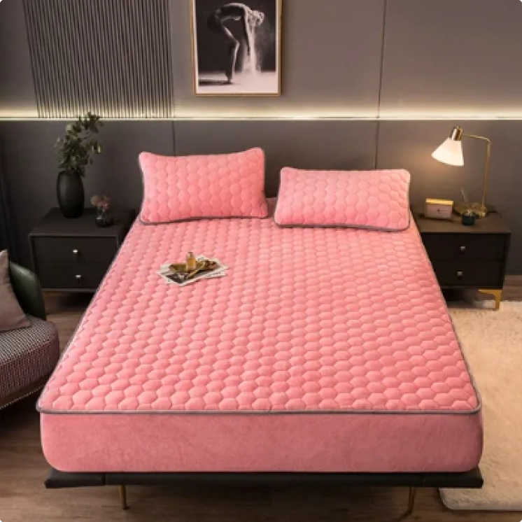 Cozy Nest 3-Piece Brushed Quilted Mattress Set - HollySaleShop