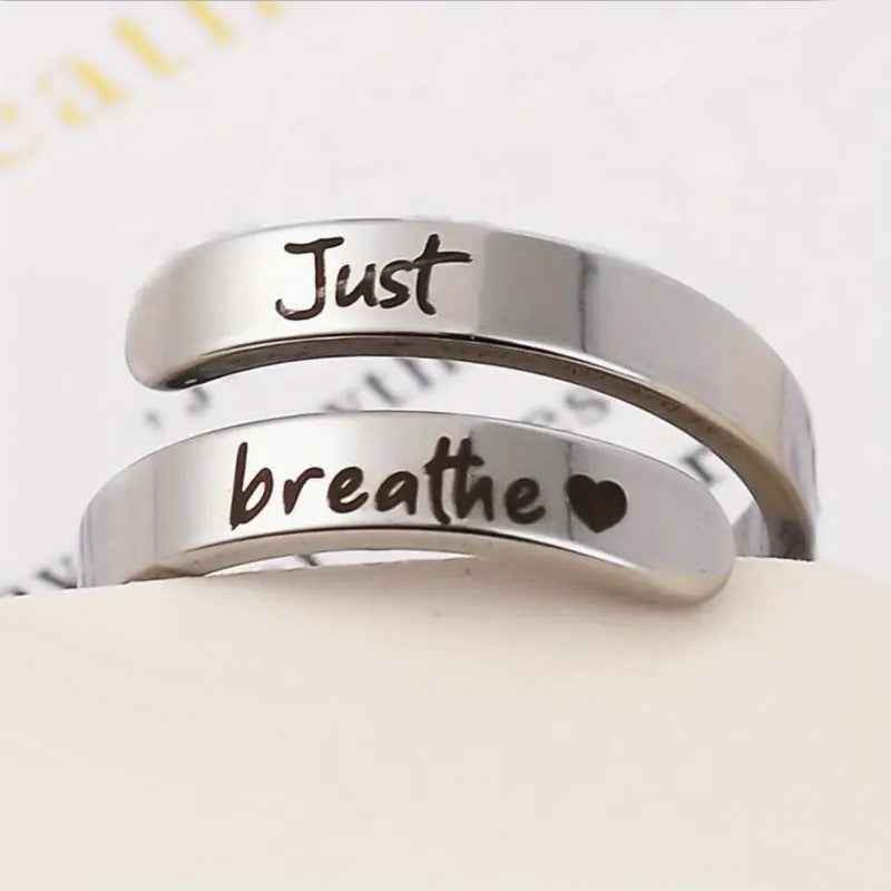Silver Spiral Heart Ring