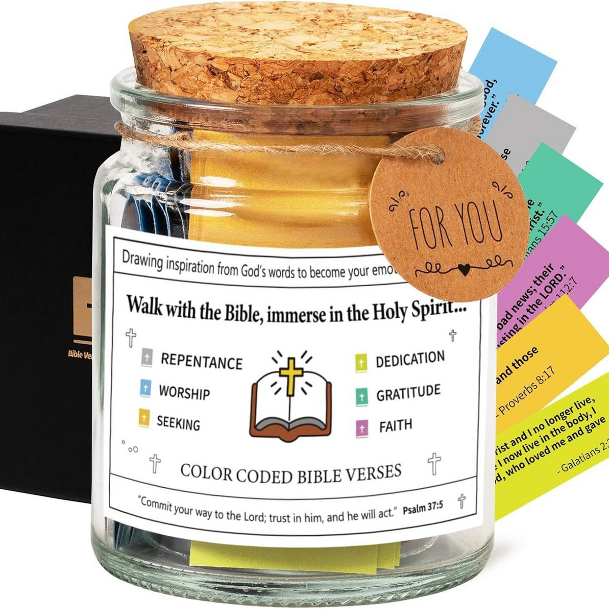 Faith & Joy Verse Jar - HollySaleShop
