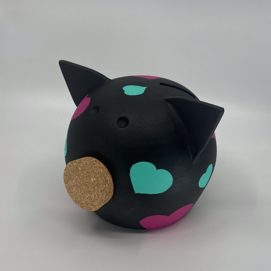 Joy of Hearts | Handmade Ceramic Piggy Bank