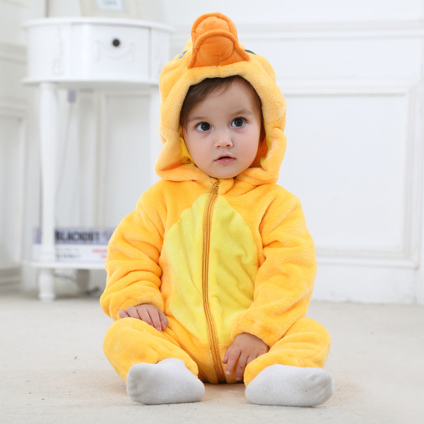 Baby Jumpsuit Newborn Flannel Animal Romper - HollySaleShop