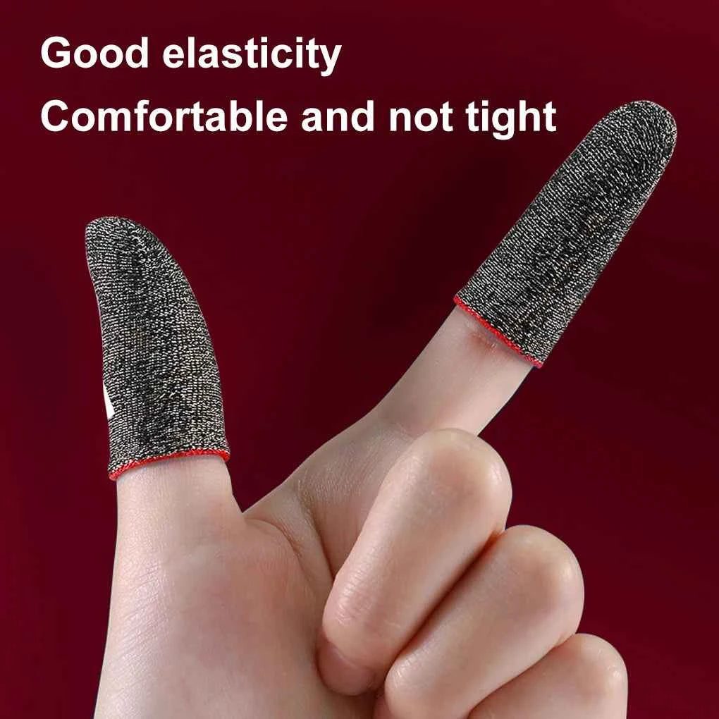 10pcs Mobile Game Fingertip Gloves For PUBG Gamer Sweatproof Anti-slip Touch Screen Finger Sleeve Breathable Gaming Finger Cover