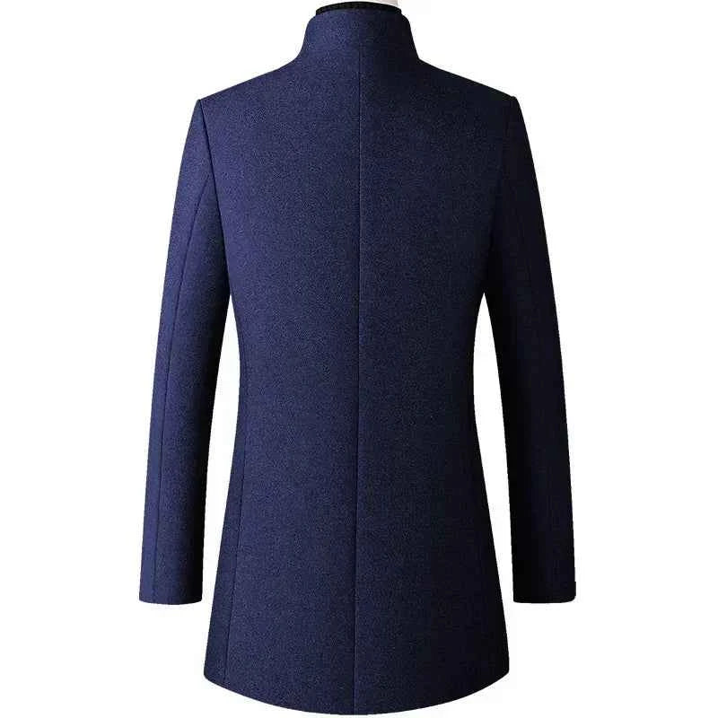 TFETTERS Brand Trench Coat Korean Fashion Business Casual Stand Collar Long Jackets for Men 2025 Autumn Windbreaker Winter Coats