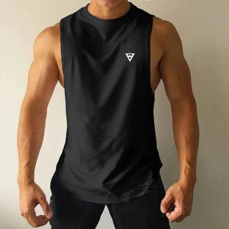 men tank tops sleeveless shirt mesh Material Breathable quick dry for men summer gym workout tee