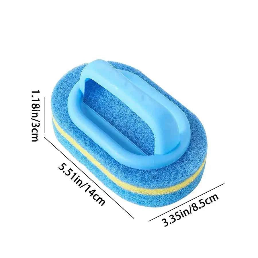 1PC Kitchen Cleaning Brush with Handle - Pot Washing High-Density Thick Scouring Pad Ceramic Tile Wall Cleaning Brush