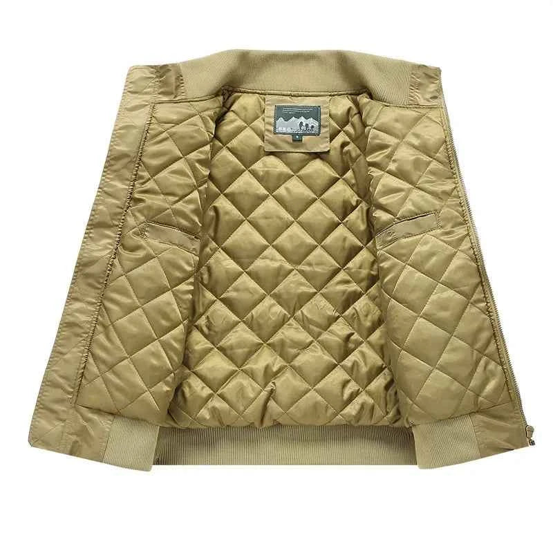Autumn/Winter New Cotton Thickened Work Uniform Air Force Loose Fit Plus Size Casual Jacket Baseball Uniform Flight Attendant