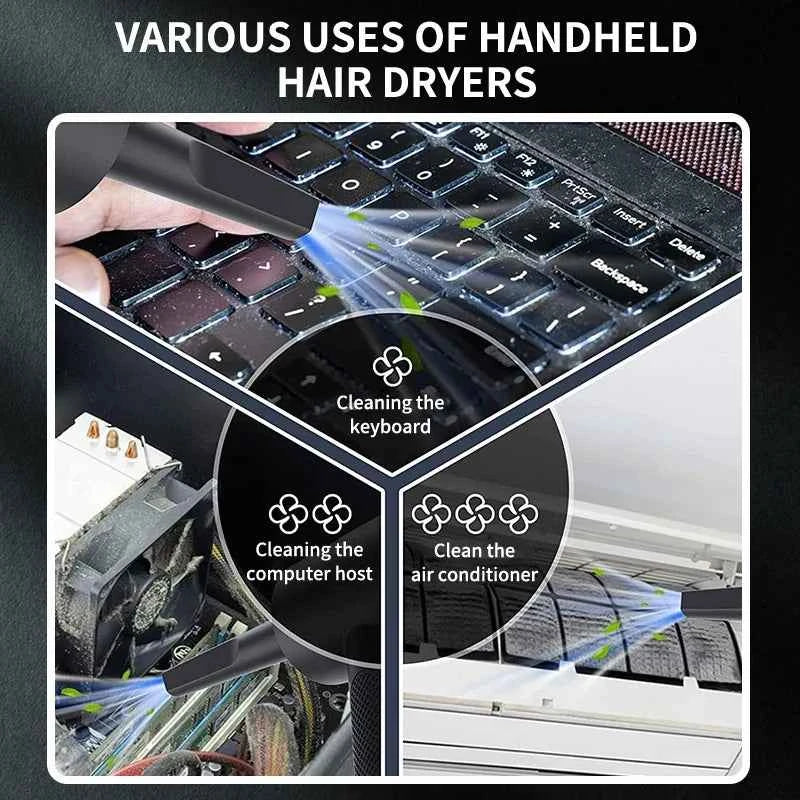 Handheld car vacuum cleaner, 15000pa portable cordless, dual use of blowing and suctionmulti-nozzles, for car, home, pet, office