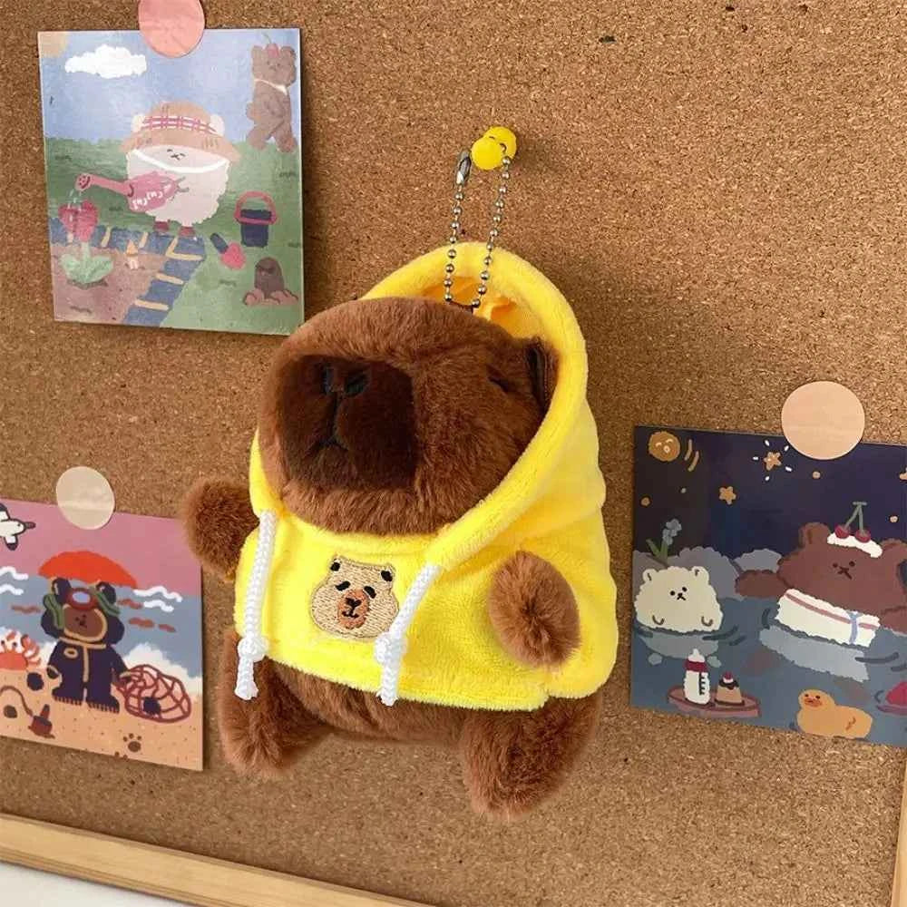 Cute Capybara Plush Toy Hoodie with Wings Simulation Doll Small Size Stuffed Animals Anime Fluffty Toy Birthday Party