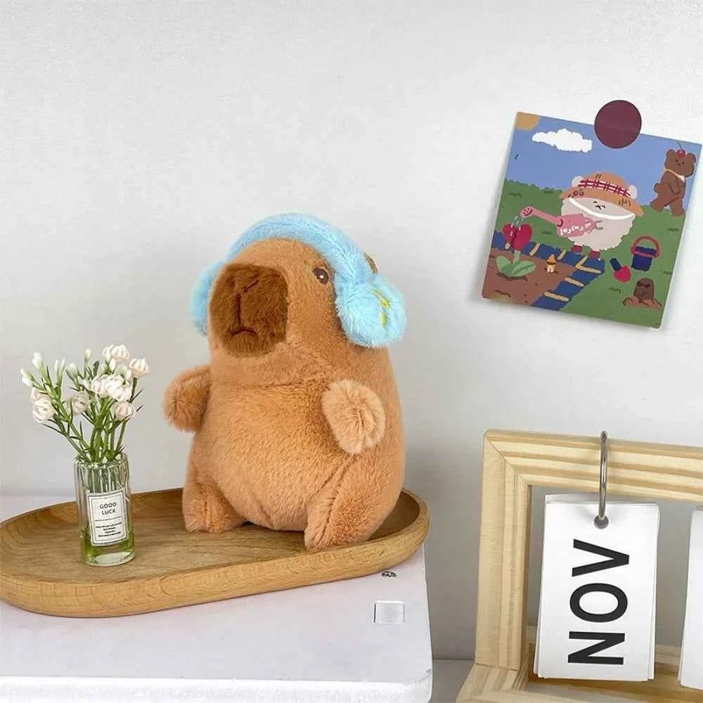 Cute Capybara Plush Toy Hoodie with Wings Simulation Doll Small Size Stuffed Animals Anime Fluffty Toy Birthday Party