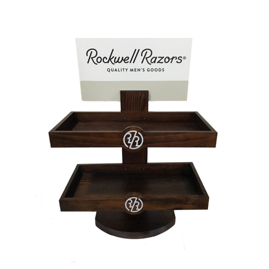 Rockwell Razors Empty Retail Two-Level Wood Display (Build Your Own)-0