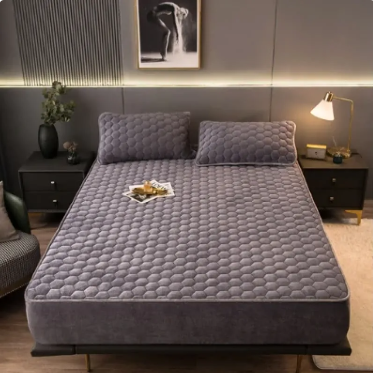Cozy Nest 3-Piece Brushed Quilted Mattress Set - HollySaleShop