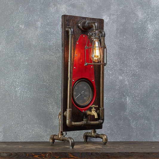Fireballs Woden Lamp