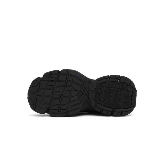 Women's Black Retro Platform Sneakers – Star Detail